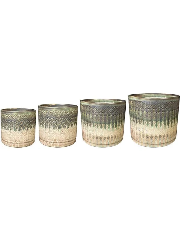 Novan Plant Pot 30cm Height cm Dia Pot Sage (set of 4)