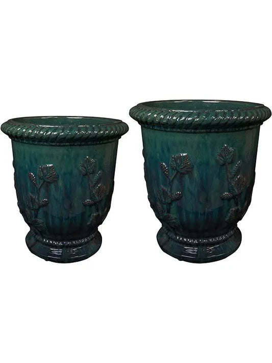 Novell Plant Pot 45cm Height cm Dia Vase Ocean (set of 2)