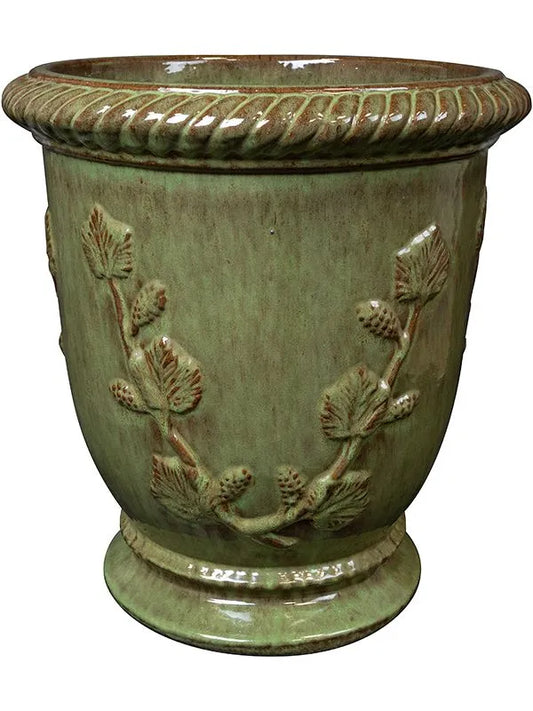 Novell Plant Pot 58cm Height 36cm Dia Vase Green