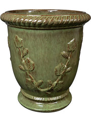 Novell Plant Pot 58cm Height 36cm Dia Vase Green