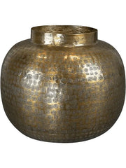 Nynke Plant Pot 24cm Height 14cm Dia Pot Tall Gold