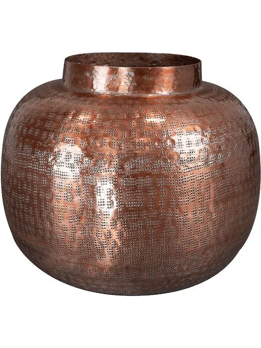 Nynke Plant Pot 24cm Height 14cm Dia Pot Tall Rose Gold