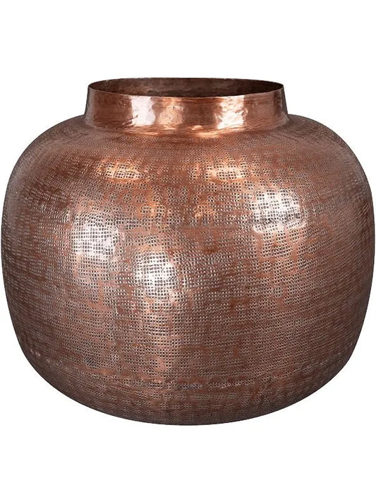 Nynke Plant Pot 28cm Height 17cm Dia Pot Tall Rose Gold