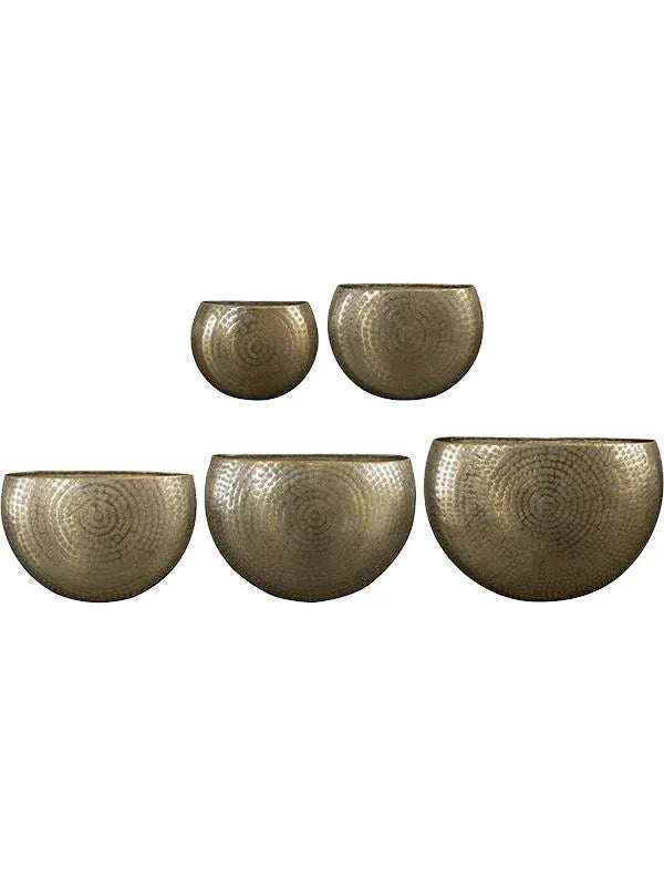 Nynke Plant Pot 37cm Height cm Dia Planter Gold (set of 5)