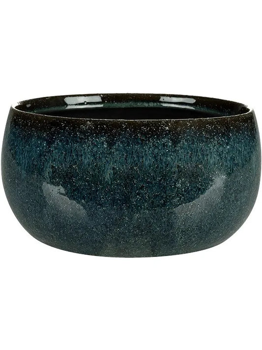 Odile Plant Pot 10cm Height 17cm Dia Bowl Petrol
