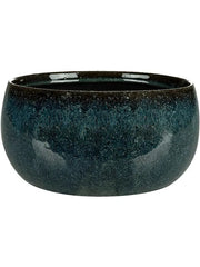 Odile Plant Pot 10cm Height 17cm Dia Bowl Petrol