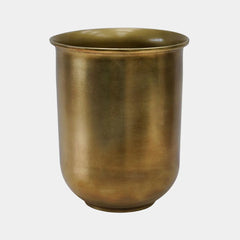 Outdoor Hampton Antique Brass Metal Planter 28cm Height 27.5cm Width