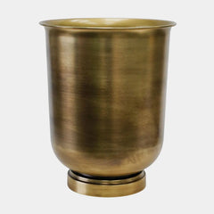 Outdoor Hampton Antique Brass Metal Urn 35cm Height 34cm Width