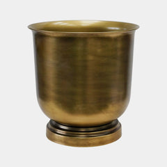 Outdoor Hampton Antique Brass Metal Urn 40cm Height 31.5cm Width