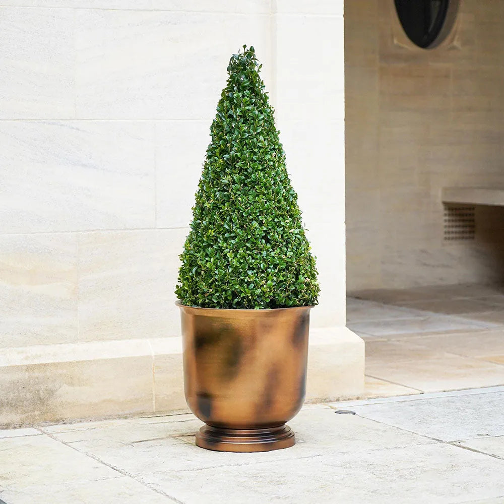 Outdoor Hampton Copper Metal Urn 40cm Height 31.5cm Width