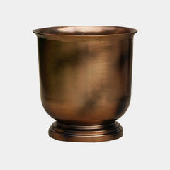 Outdoor Hampton Copper Metal Urn 40cm Height 31.5cm Width