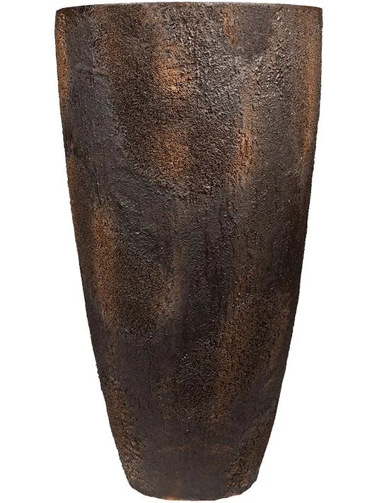 Oyster Plant Pot 126cm Height 66cm Dia Hugo XXL Imperial Brown