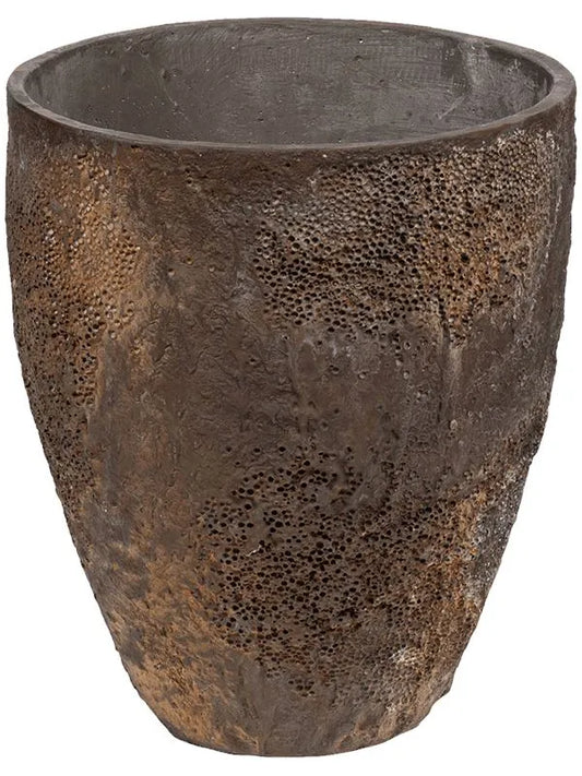 Oyster Plant Pot 37cm Height 31cm Dia Bernd S Imperial Brown