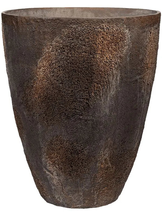 Oyster Plant Pot 83cm Height 68cm Dia Oliver L Imperial Brown