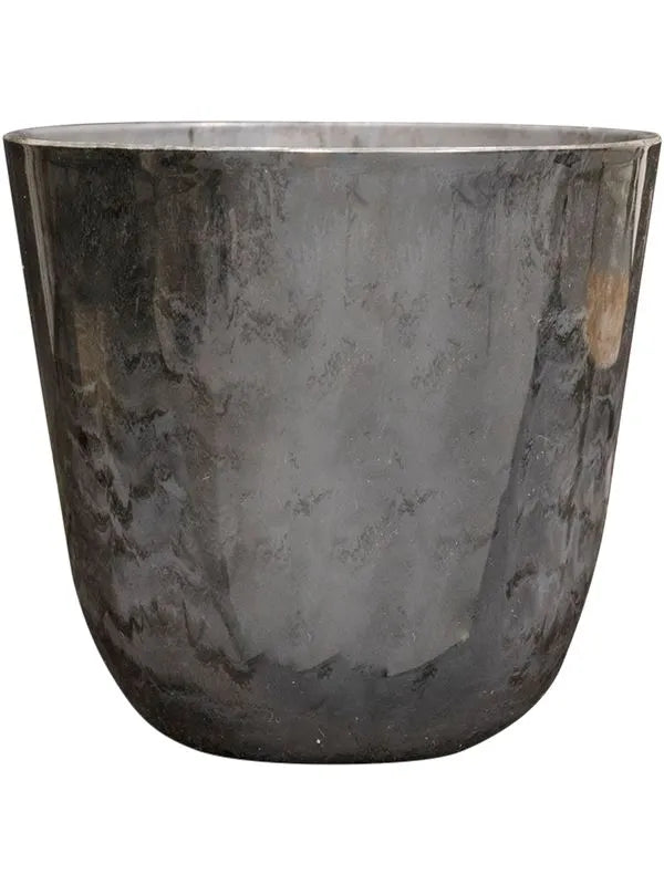 Palermo Plant Pot 17cm Height 18cm Dia Pot Marble Grey