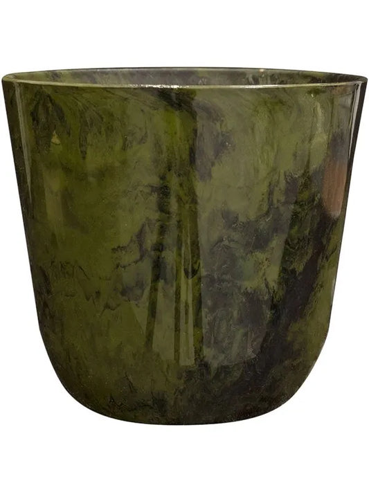 Palermo Plant Pot 19cm Height 20cm Dia Pot Marble Green