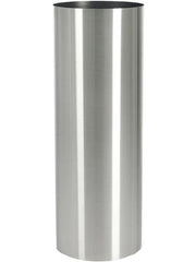 Parel Plant Pot 100cm Height 29cm Dia Column stainless steel brushed unlaquered on felt (1.2mm)