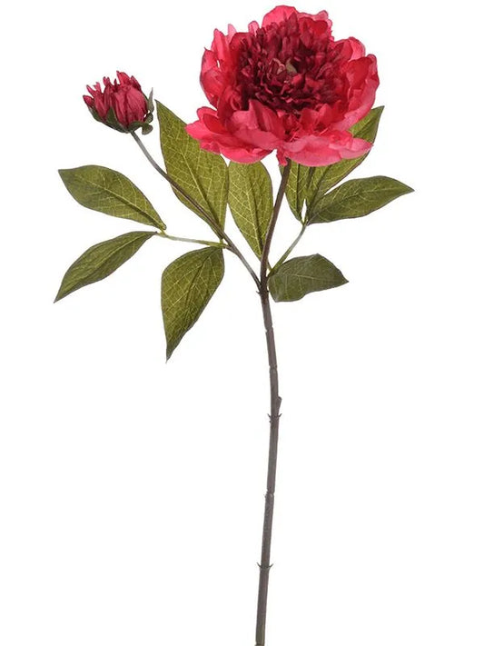Peony Artificial Plant Premium Faux 66cm Height