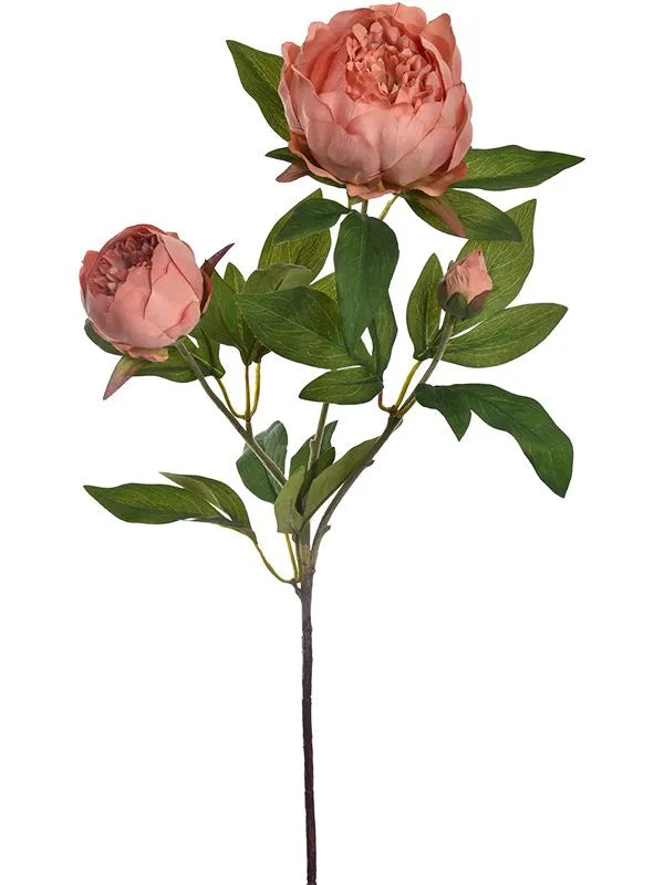 Peony Artificial Plant Premium Faux 72cm Height