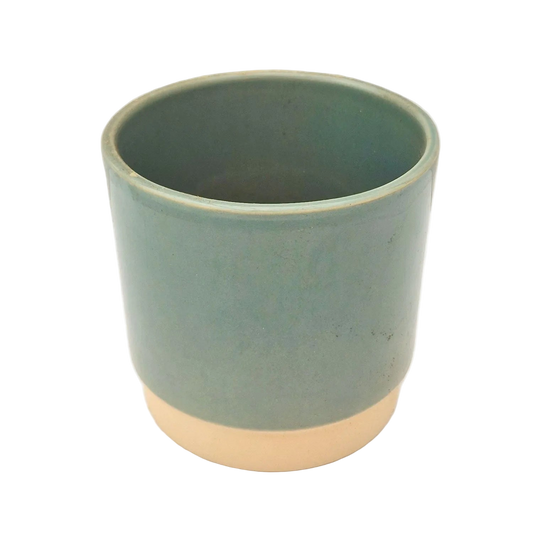 Petrol Blue Glazed 11cm Indoor Plant Pot
