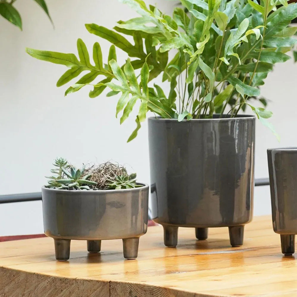 Pisa Slate Planter 24cm Height 20cm Dia