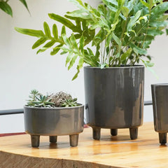 Pisa Slate Planter 24cm Height 20cm Dia
