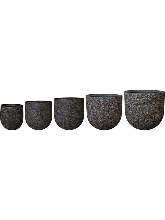 Ravi Plant Pot 48cm Height cm Dia Pot Coffee (set of 5)