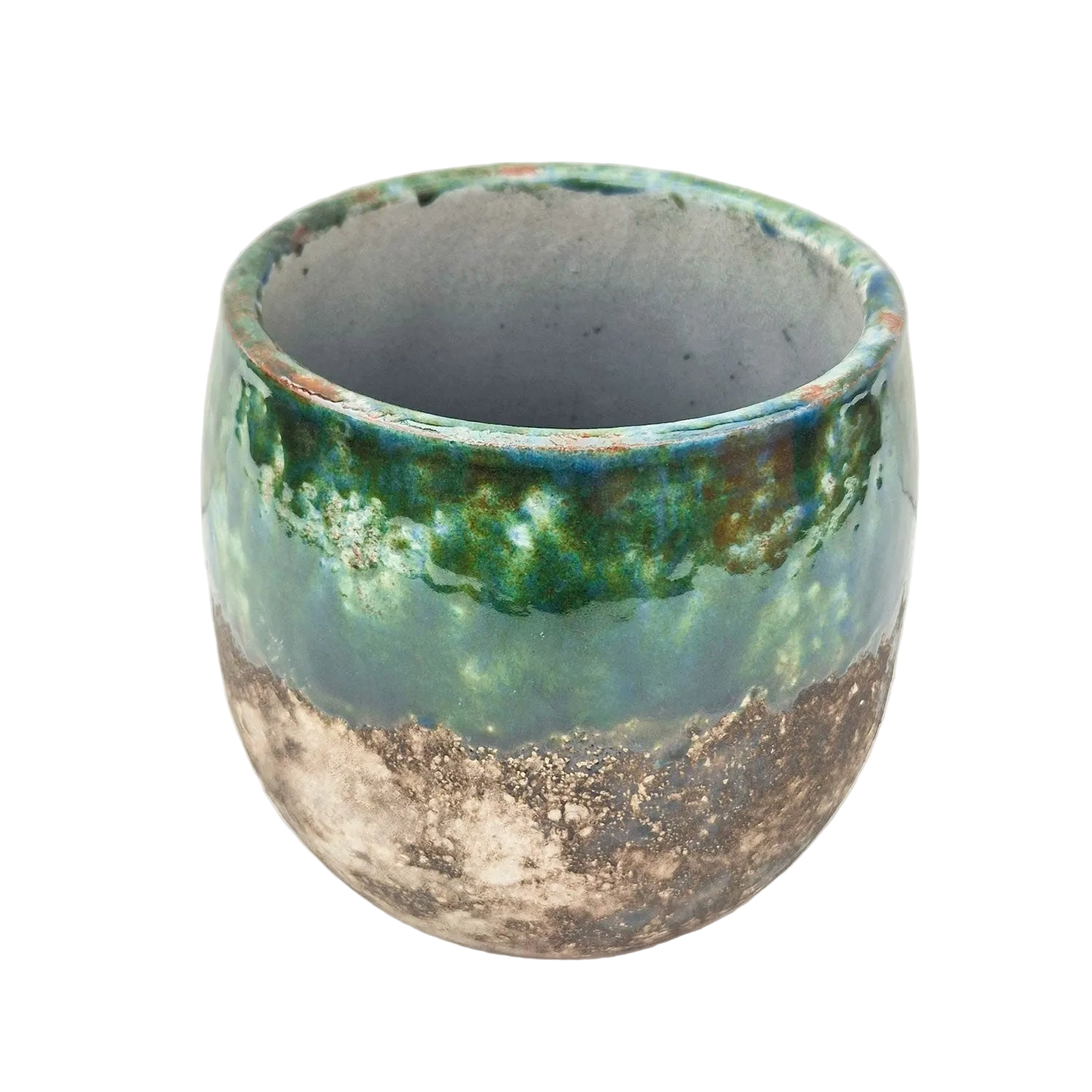 Reactive Half Glaze Bowl 13cm Indoor Plant Pot