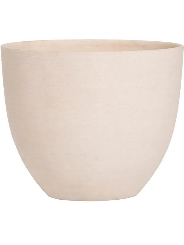 Refined Plant Pot 15cm Height 17cm Dia Coral S Natural White