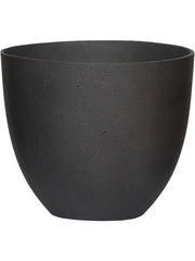 Refined Plant Pot 21cm Height 24cm Dia Coral M Volcano Black