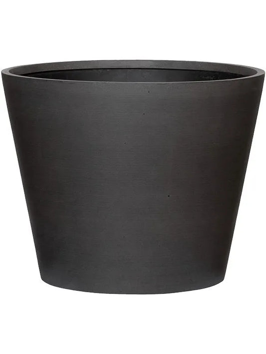 Refined Plant Pot 40cm Height 47cm Dia Bucket S Volcano Black