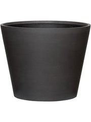 Refined Plant Pot 40cm Height 47cm Dia Bucket S Volcano Black