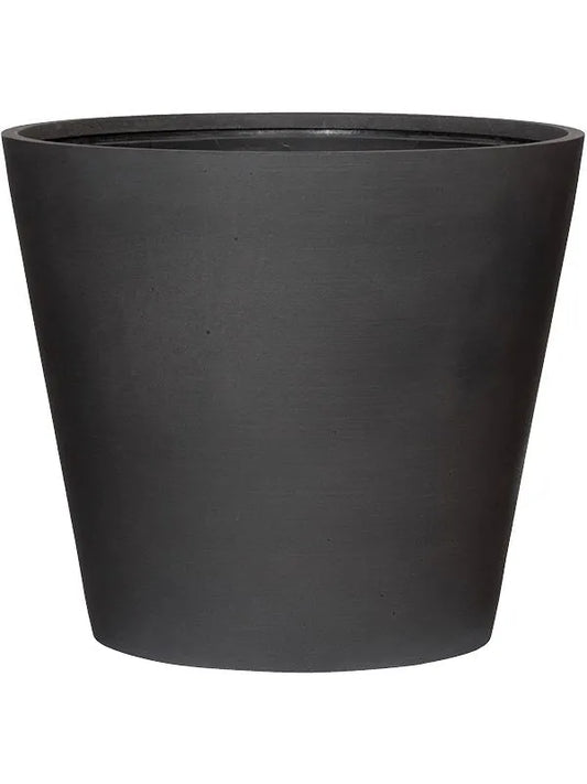 Refined Plant Pot 50cm Height 54cm Dia Bucket M Volcano Black