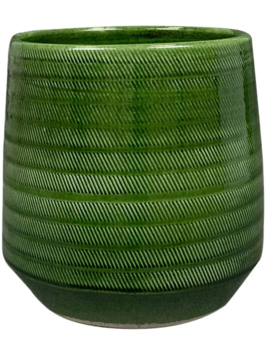 Remi Plant Pot 19cm Height 14cm Dia Pot Green