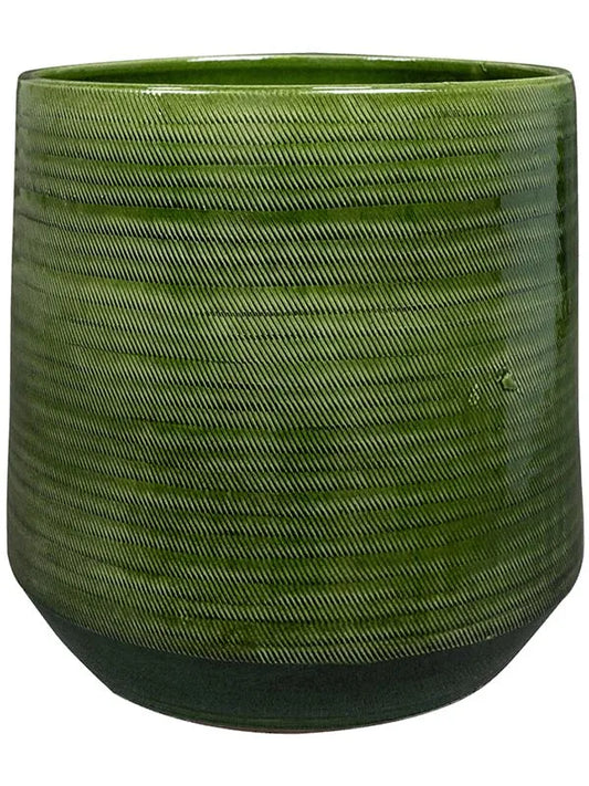 Remi Plant Pot 28cm Height 23cm Dia Pot Green