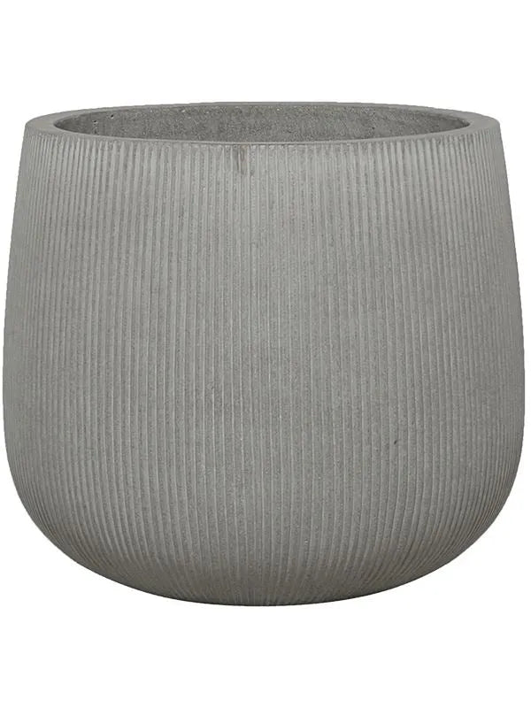Ridged Vertically Plant Pot 36cm Height 38cm Dia Pax M Cement