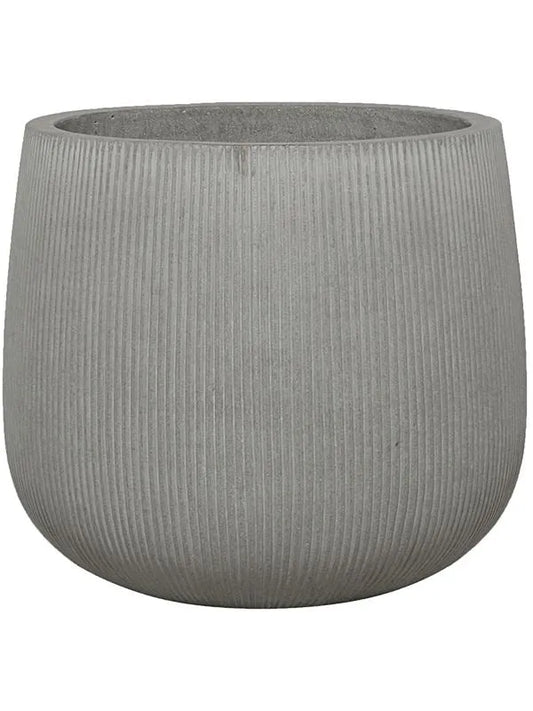 Ridged Vertically Plant Pot 36cm Height 38cm Dia Pax M Cement