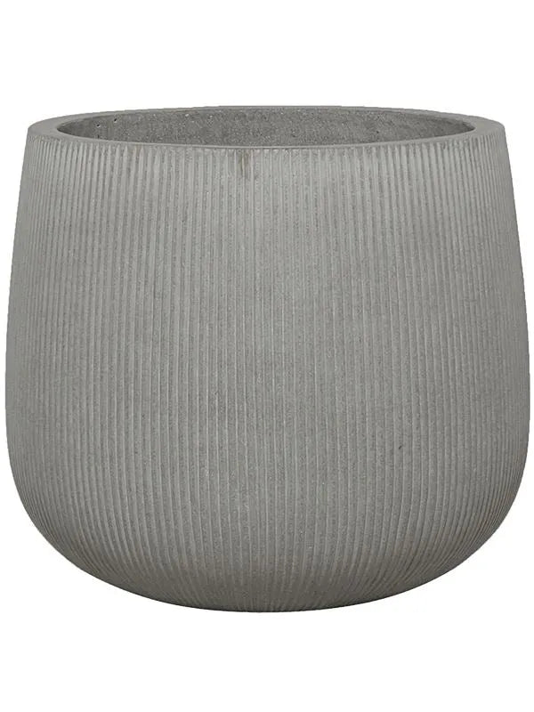 Ridged Vertically Plant Pot 48cm Height 46cm Dia Pax L Cement