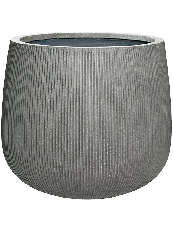 Ridged Vertically Plant Pot 48cm Height 50cm Dia Pax L Dark Grey