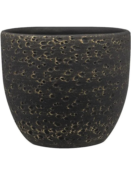 Rinca Plant Pot 13cm Height 12cm Dia Pot Shiny Black