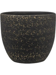 Rinca Plant Pot 13cm Height 12cm Dia Pot Shiny Black