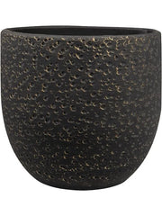 Rinca Plant Pot 23cm Height 22cm Dia Pot Shiny Black