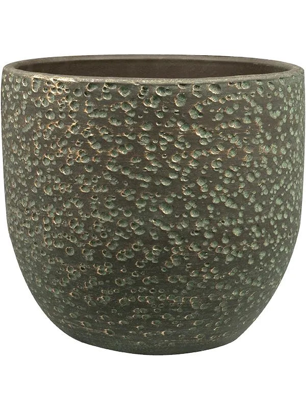 Rinca Plant Pot 23cm Height 22cm Dia Pot Shiny Green