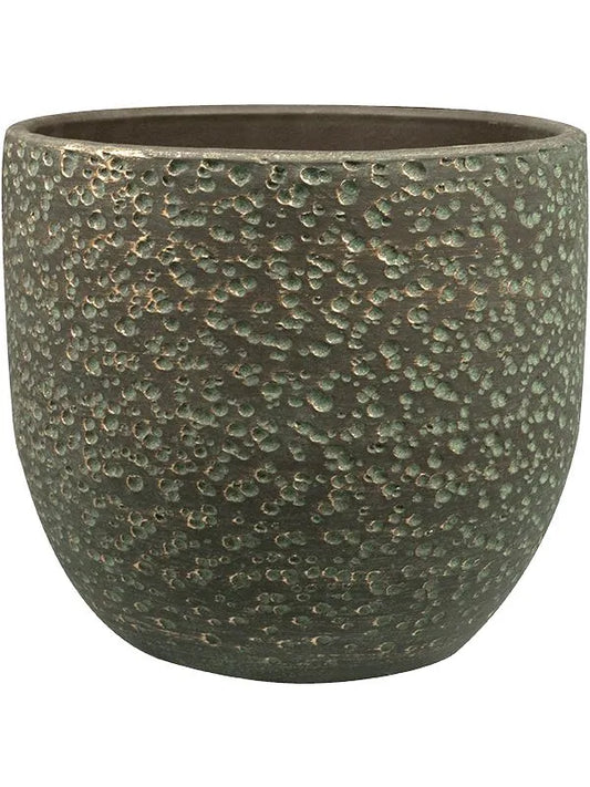 Rinca Plant Pot 23cm Height 22cm Dia Pot Shiny Green