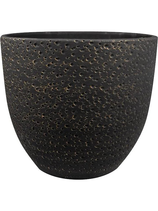 Rinca Plant Pot 32cm Height 32cm Dia Pot Shiny Black