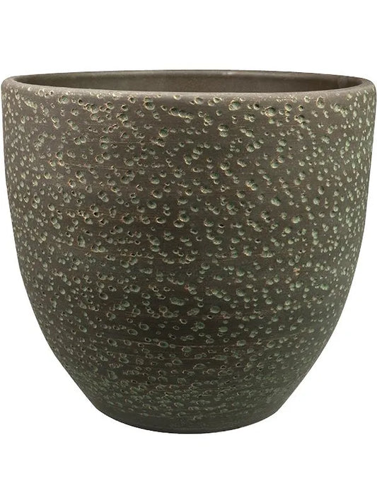 Rinca Plant Pot 32cm Height 32cm Dia Pot Shiny Green