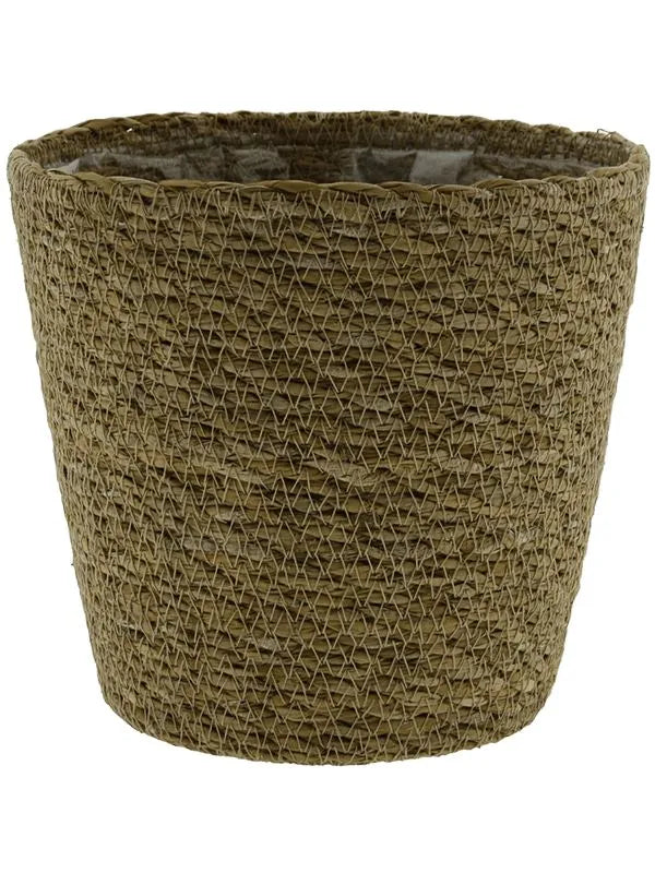 Roots Plant Pot 15cm Height 14cm Dia Basket Natural