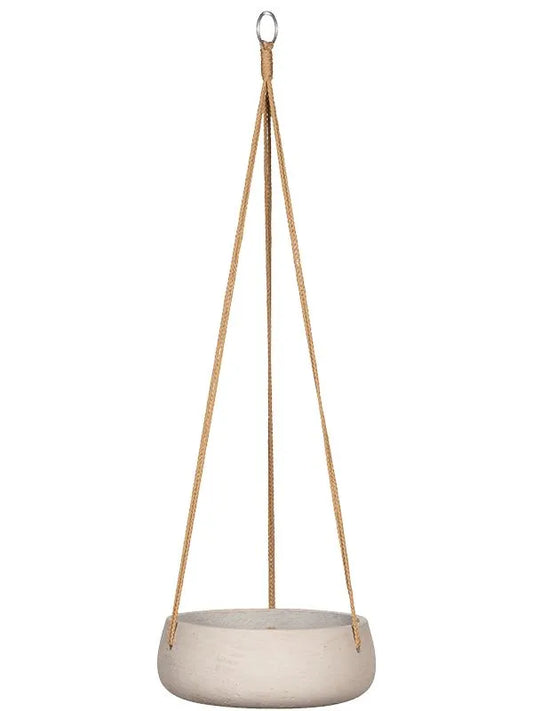 Rough Plant Pot 11cm Height 24cm Dia Eileen (hanging) M Grey Washed