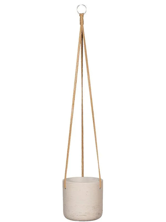 Rough Plant Pot 15cm Height 13cm Dia Charlie (hanging) S Grey Washed