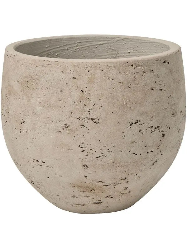 Rough Plant Pot 15cm Height 16cm Dia Mini Orb S Grey Washed